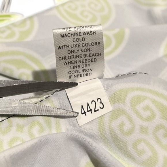 Anthony's XL Dress Geometric Print‎ Long Sleeve Navy Green White Career - Picture 14 of 14